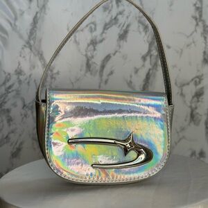 Iridescent Silver Handbag
